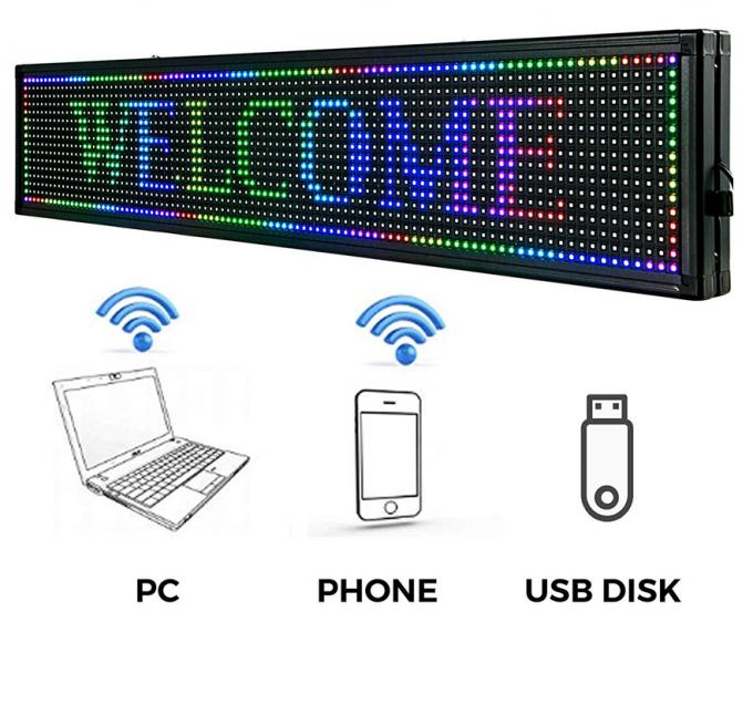 P10 Outdoor Programmable Scrolling LED Signs For Shop Advertising