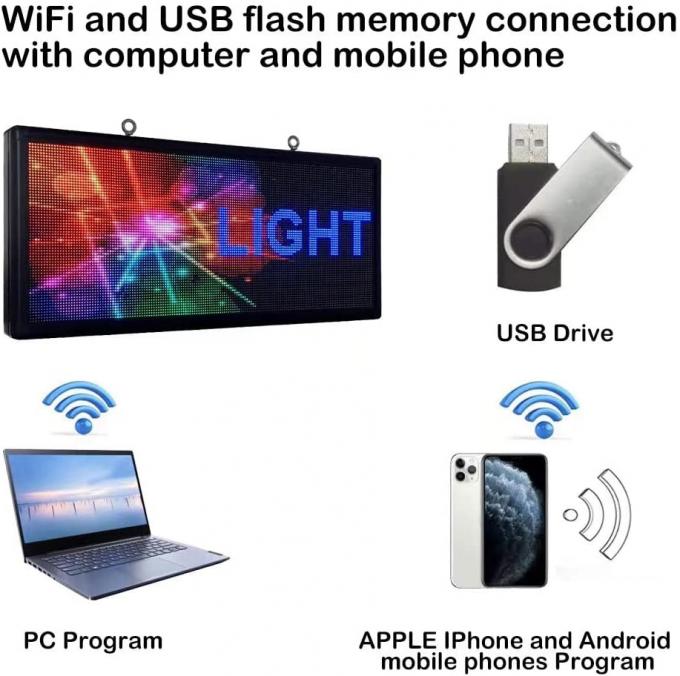 High Resolution P6 RGB Outdoor Digital LED Signs Programmable Signage