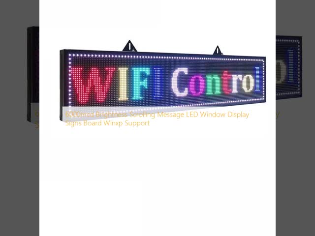 Scrolling Led Window Sign 6000mcd Brightness Scrolling Message LED Window Display Signs Board ...