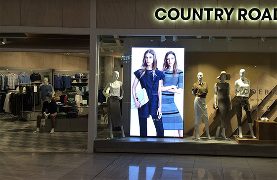 Full Color Rear Window LED Display P3 RGB Programmable Advertising Board