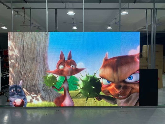 Aluminum Cabinet P3.91 Indoor Rental LED Screen 500x1000mm
