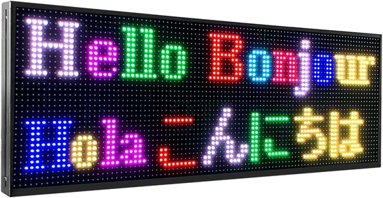 Outdoor Digital LED Programmable Signs P10 RGB Full Color For Text Image