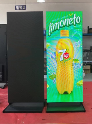 Floor Standing P2 LED Poster Signs Touch Screen For Video Show