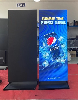 P3 Indoor Advertising Player LED Poster Stand With HDMI WIFI Connection