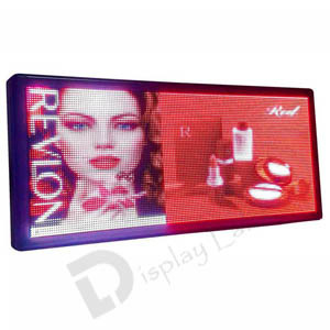 Indoor HD Full Color Programmable Scrolling LED Signs For Shop Advertising