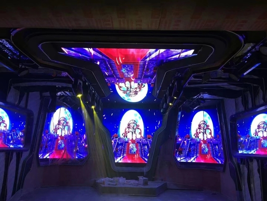 Club P2 RGB LED Screen , Cinema Decoration Digital LED Background Wall