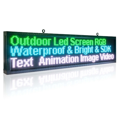 P10RGB Outdoor LED Monument Signs , LED Advertising Board For Retail Shop