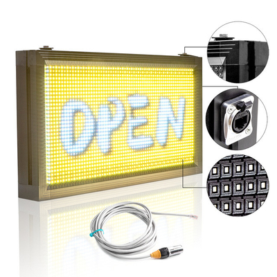 Shop OPEN Display LED Programmable Scrolling Message Signs P10RGB Waterproof