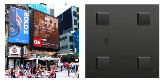 Front Service Screen Outdoor LED Advertising Display P8RGB 320X320MM Module