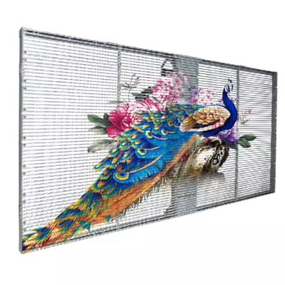 Outdoor P10.42 LED Transparent Display Screen 1000x500mm Aluminum Cabinet