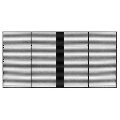 Outdoor P10.42 LED Transparent Display Screen 1000x500mm Aluminum Cabinet