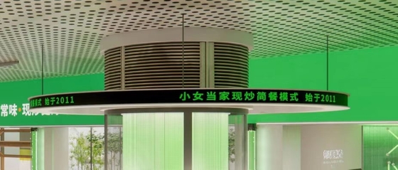 Soft Module Curve LED Screen , Customized SDK LED Display For Restaurant Decoration