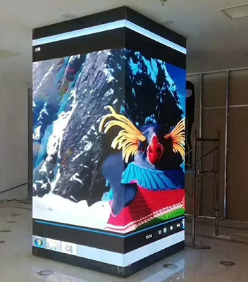 640x480 Die Casting Cabinet Indoor P2.5RGB 4 Sides Big LED Screen 3840hz Advertising