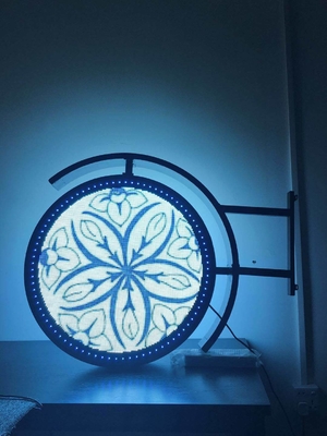 Circular P4 RGB Outdoor Digital LED Signs Advertising IP65 Waterproof
