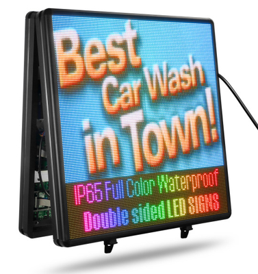 Double Sides LED Window Display Signs P3 RGB High Resolution Video Wall