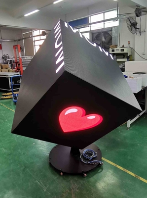 Customized 640x640 Led Cube Screen 6 Sides Showing