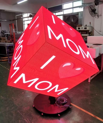 Customized 640x640 Led Cube Screen 6 Sides Showing