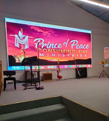 Indoor High Refresh Church Led Display P3.076 Die Casting Aluminum Cabinet