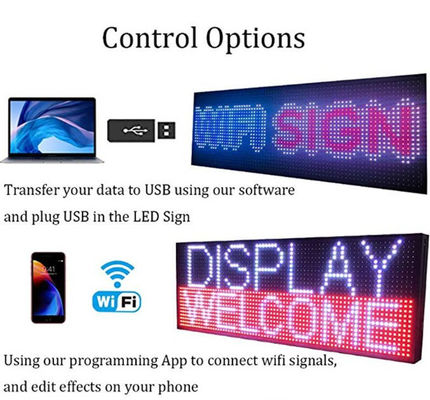 16*96cm Outdoor Scrolling LED Sign Display P10 Back Window Led Sign