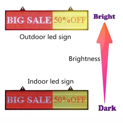 6000mcd Brightness Scrolling Message LED Window Display Signs Board Winxp Support