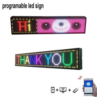 Wireless USB P5  Taxi message LED Window Display Signs Full Color RGB Programmable