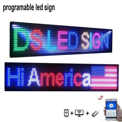 7 Color Programmable Led Display Board USB WiFi Car Window Led Display