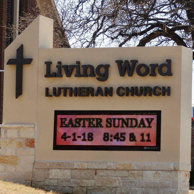 10mm Monument LED Signs Complete Structure With Wireless