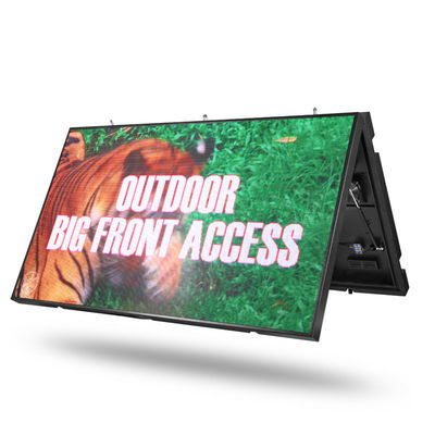 Aluminum 110V Full Color LED Signs , LED Pylon Signs Adjustable 15 Level Brightness