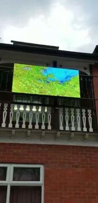 192x192dots Outdoor Digital Display Signs 5mm Pixel Pitch With Aluminum Cabinet