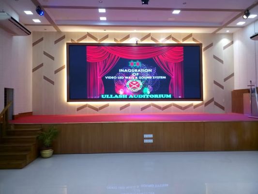 128*256mm Indoor Fixed LED Screen , P2RGB HD LED Video wall