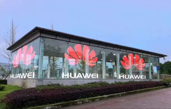SMD2121 P20mm LED Transparent Screen For Glass Wall Advertising