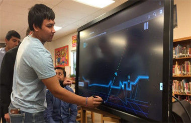 55'' Infrared LCD Touch Screen Display 350cd With Writing Tools