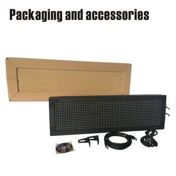 7 Color Programmable Scrolling LED Signs 10mm Wifi Programmable LED Sign