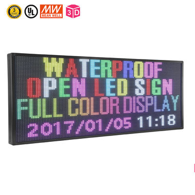 RGB P10 LED Scrolling Message Board 6500 Nits For Windows