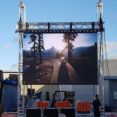 128x256dots Outdoor Rental LED Screen , P4.8 Hanging LED Display