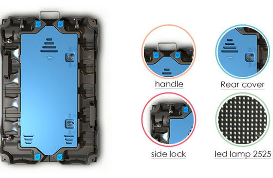 500mmx1000mm Outdoor Rental LED Screen 100000 Hours Lifespan