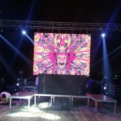 1920Hz Outdoor Rental LED Screen , waterproof LED Panel P3