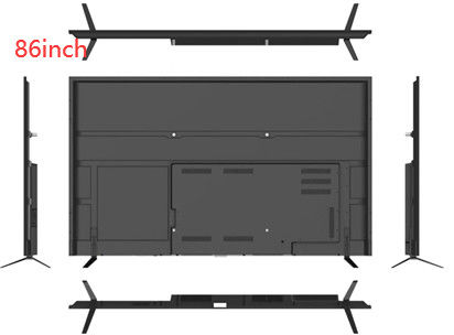 Tempered Glass Liquid Crystal Display TV 85 Inch LDC Tv 3840x2160 RGB