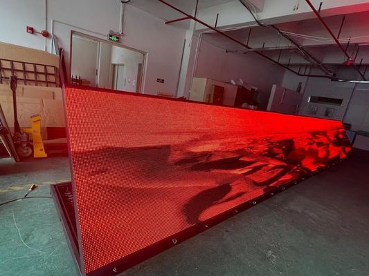 PSE Front Service P10 Red Outdoor LED Advertising Display With Aluminum Cabinet