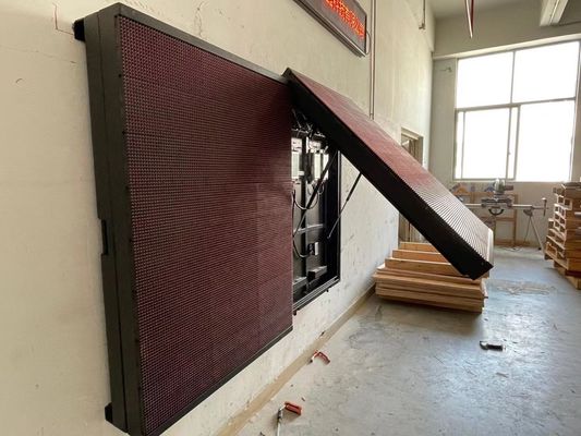 PSE Front Service P10 Red Outdoor LED Advertising Display With Aluminum Cabinet