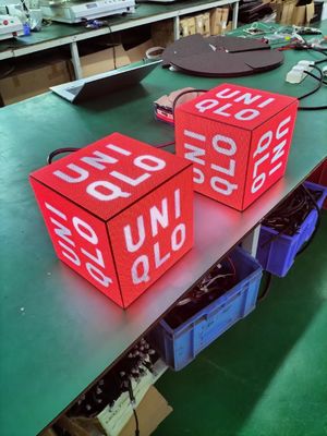 P3 RGB Cube LED Display With GOB Module Outdoor Digital LED Signs