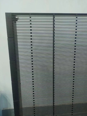 Front Lighting Led See Through Screen P3.91 Transparent Display For Video Show