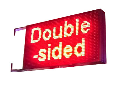 Red Single Color P10 LED Window Display Signs Outdoor Waterproof