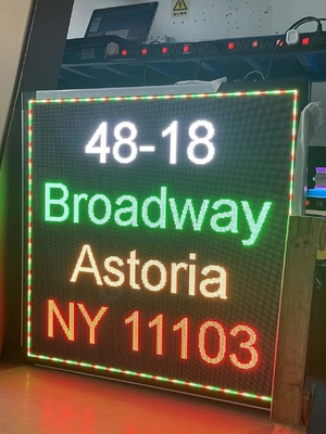 5000nits P3 RGB Outdoor LED Window Display Signs With 768x768mm Aluminum Profile