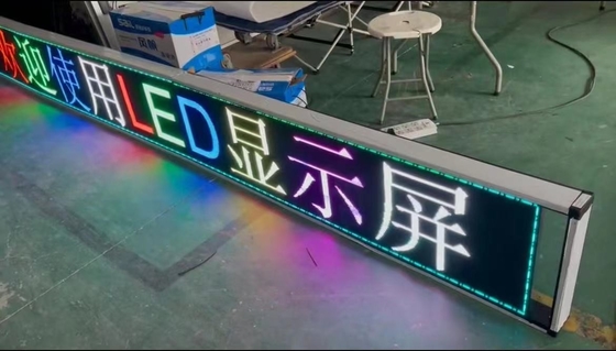 RoHS Programmable P10 RGB LED Window Signs For Shop