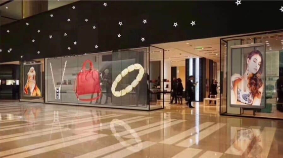 Side Lighting 20M See Through LED Display P3.91-7.8 3840Hz Refresh