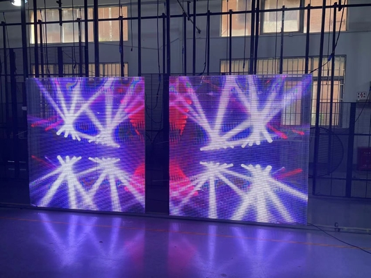 Side Lighting 20M See Through LED Display P3.91-7.8 3840Hz Refresh