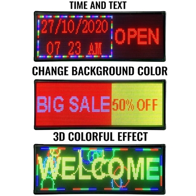 Store Wifi Programmable LED Window Signs 320x160mm 220V For Video Showing