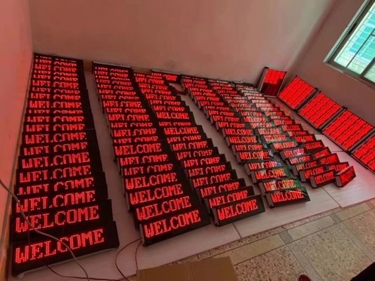 120 Degree Programmable LED Scrolling Signs Single Color Advertising 220V