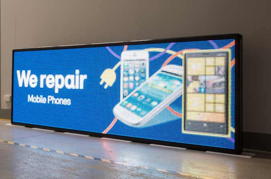 Video Programmable LED Sign Board P10 Window Installation 600w